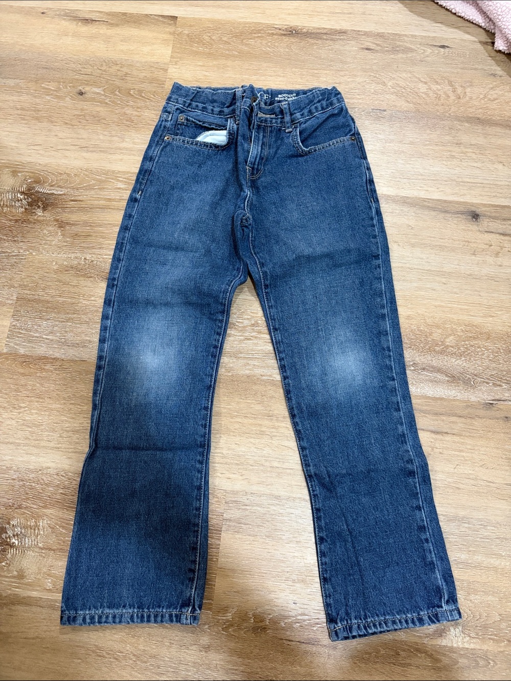 Classic Dark Blue kids Jeans - Comfortable Fit with elastic adjustable waist